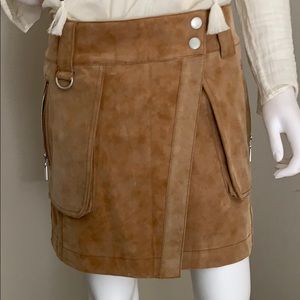 Free People suede skirt
